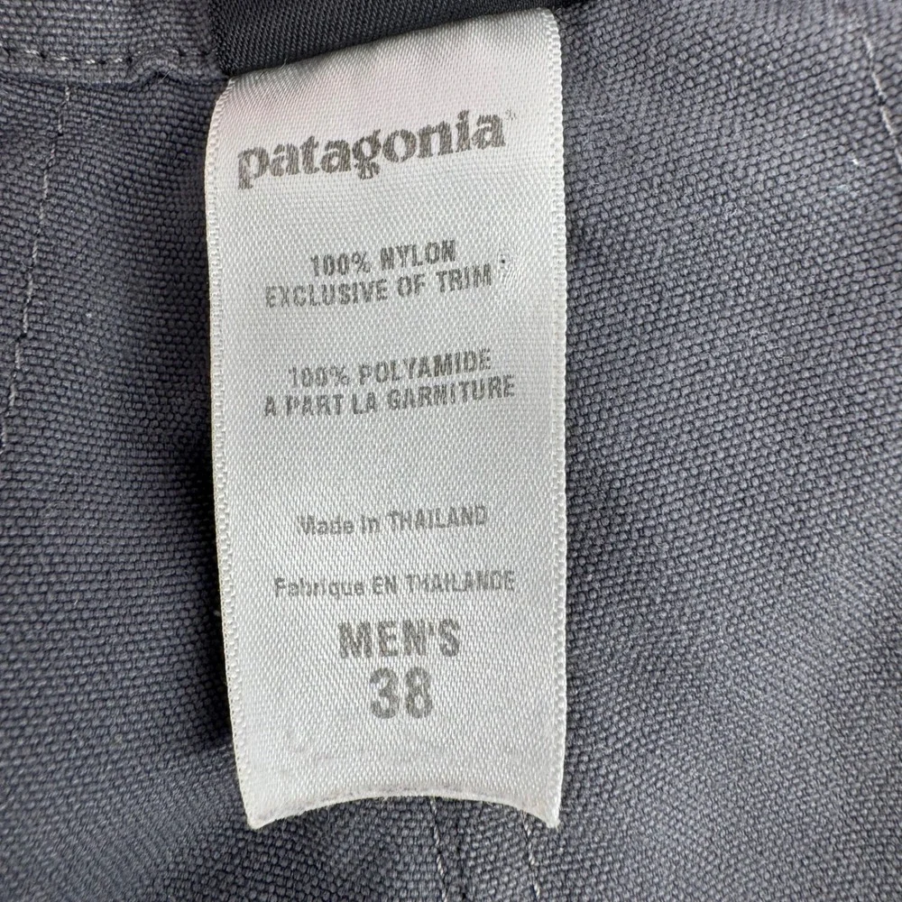 Patagonia Mens Gray Nylon Canvas Hiking Utility Shorts Size‎ 38 Regular